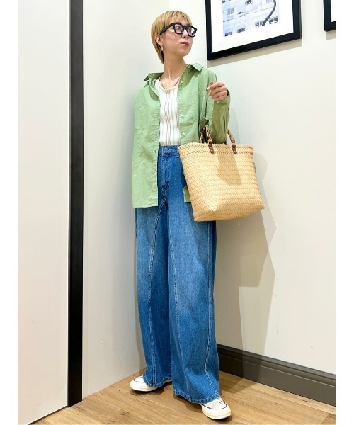 HONEYSUCKLE ROSE(ハニーサックルローズ)の「【HONEYSUCKLE ROSE】ストライプタンクトップ(タンクトップ・レディース・ベージュ/パープル/オフホワイト・M/L)」の20枚目の写真