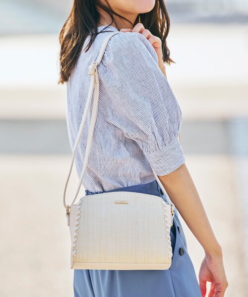 grove（グローブ）の「◆【長財布も入る収納力】カガリPPショルダー（ショルダーバッグ・レディース・アイボリー/ライトパープル/ライトブルー/ライトグレー・00）」の2枚目の写真