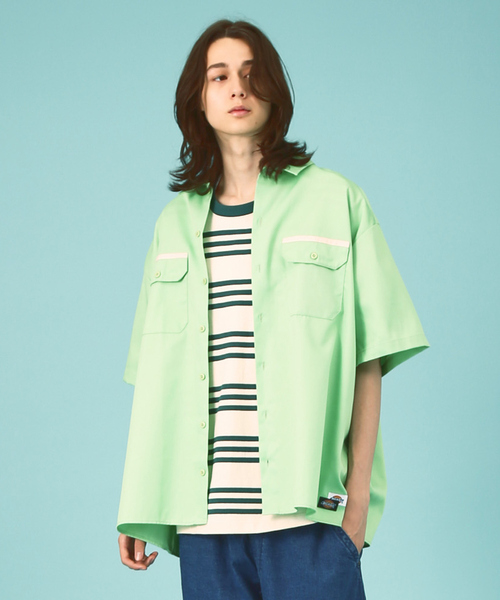 【Dickies / ディッキーズ】SHORT SLEEVE WIDE WORK SHIRT/ショートスリーブ ワイドワークシャツ（シャツ/ブラウス）｜Dickies（ディッキーズ）