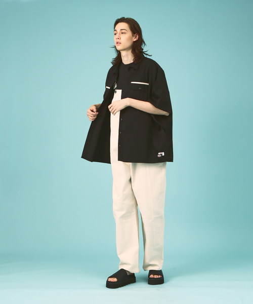Dickies(ディッキーズ)の「【Dickies / ディッキーズ】SHORT SLEEVE WIDE WORK SHIRT/ショートスリーブ ワイドワークシャツ(シャツ/ブラウス・メンズ・ピンク/グリーン系その他/スミクロ/オレンジ・S/M/XL/L)」の14枚目の写真