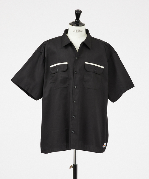 Dickies(ディッキーズ)の「【Dickies / ディッキーズ】SHORT SLEEVE WIDE WORK SHIRT/ショートスリーブ ワイドワークシャツ(シャツ/ブラウス・メンズ・ピンク/グリーン系その他/スミクロ/オレンジ・S/M/XL/L)」の16枚目の写真
