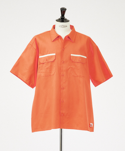 Dickies(ディッキーズ)の「【Dickies / ディッキーズ】SHORT SLEEVE WIDE WORK SHIRT/ショートスリーブ ワイドワークシャツ(シャツ/ブラウス・メンズ・ピンク/グリーン系その他/スミクロ/オレンジ・S/M/XL/L)」の19枚目の写真