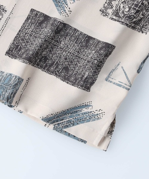 PLUS ONE(プラスワン)の「【PLUS ONE】総柄半袖シャツ(シャツ/ブラウス・メンズ・ブラック/ベージュ/ホワイト・XL/M/L)」の18枚目の写真