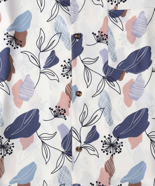 PLUS ONE(プラスワン)の「【PLUS ONE】総柄半袖シャツ(シャツ/ブラウス・メンズ・ブラック/ベージュ/ホワイト・XL/M/L)」の12枚目の写真