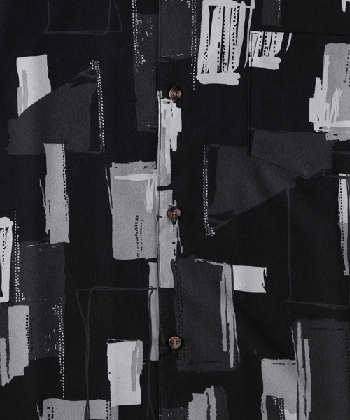 PLUS ONE(プラスワン)の「【PLUS ONE】総柄半袖シャツ(シャツ/ブラウス・メンズ・ブラック/ベージュ/ホワイト・XL/M/L)」の13枚目の写真