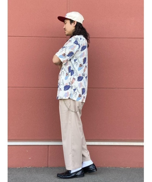 PLUS ONE(プラスワン)の「【PLUS ONE】総柄半袖シャツ(シャツ/ブラウス・メンズ・ブラック/ベージュ/ホワイト・XL/M/L)」の7枚目の写真