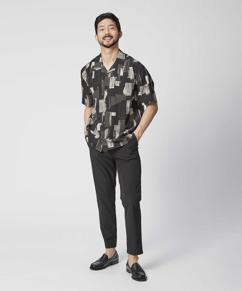 PLUS ONE(プラスワン)の「【PLUS ONE】総柄半袖シャツ(シャツ/ブラウス・メンズ・ブラック/ベージュ/ホワイト・XL/M/L)」の22枚目の写真