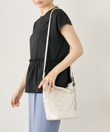 a:mure | スクエア編み込みミニバッグ(ショルダーバッグ)