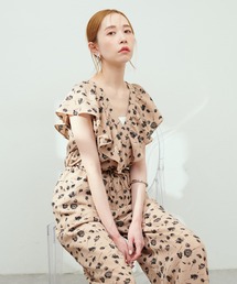 WEB限定カラーあり/カシュクールフリルサロペット