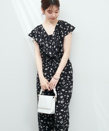 WEB限定カラーあり/カシュクールフリルサロペット
