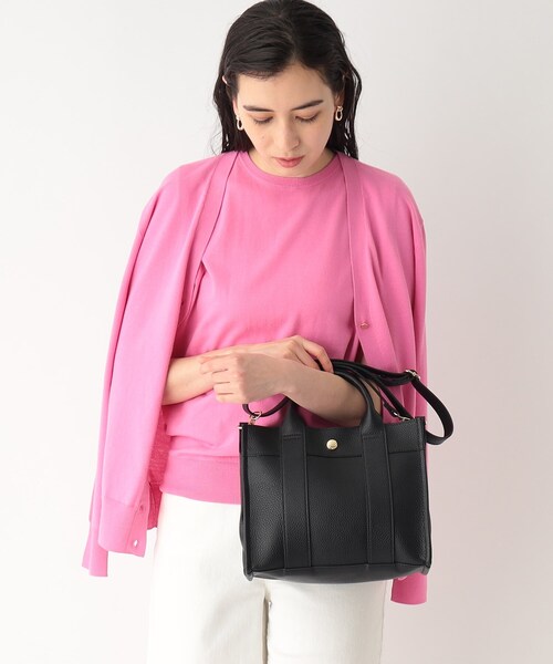 OPAQUE.CLIP（オペークドットクリップ）の「◆スクエアトートバッグ【2WAY】（トートバッグ・レディース・ブラック/ライトブルー/グレー/オフホワイト/イエロー・00）」の3枚目の写真