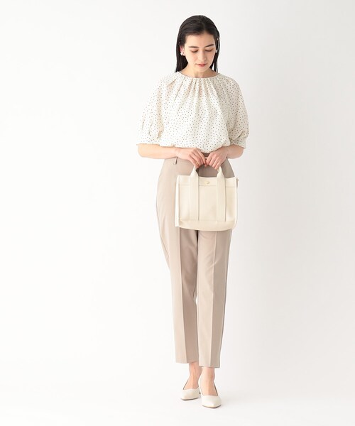 OPAQUE.CLIP（オペークドットクリップ）の「◆スクエアトートバッグ【2WAY】（トートバッグ・レディース・ブラック/ライトブルー/グレー/オフホワイト/イエロー・00）」の7枚目の写真