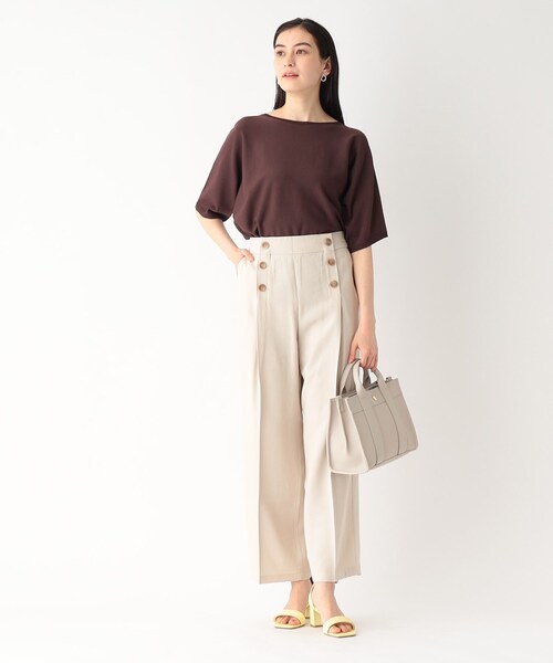 OPAQUE.CLIP（オペークドットクリップ）の「◆スクエアトートバッグ【2WAY】（トートバッグ・レディース・ブラック/ライトブルー/グレー/オフホワイト/イエロー・00）」の9枚目の写真