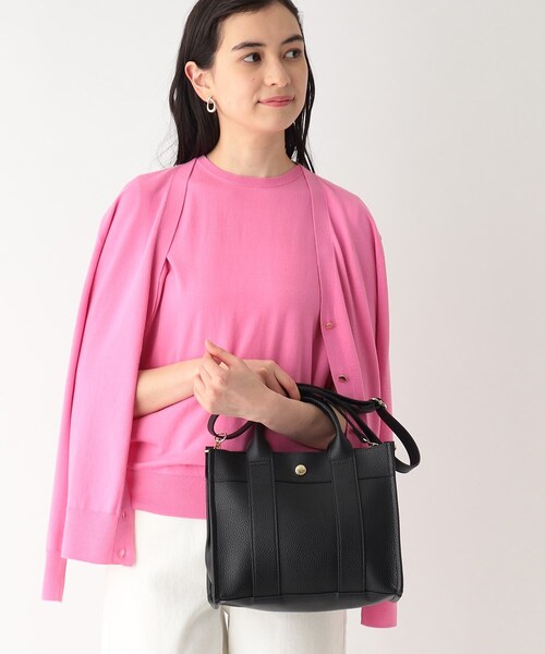 OPAQUE.CLIP（オペークドットクリップ）の「◆スクエアトートバッグ【2WAY】（トートバッグ・レディース・ブラック/ライトブルー/グレー/オフホワイト/イエロー・00）」の14枚目の写真