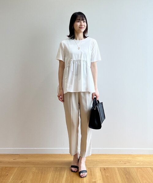 OPAQUE.CLIP（オペークドットクリップ）の「◆スクエアトートバッグ【2WAY】（トートバッグ・レディース・ブラック/ライトブルー/グレー/オフホワイト/イエロー・00）」の15枚目の写真