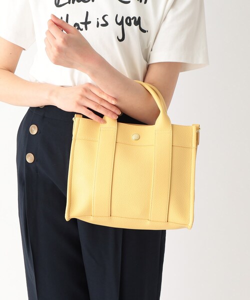 OPAQUE.CLIP（オペークドットクリップ）の「◆スクエアトートバッグ【2WAY】（トートバッグ・レディース・ブラック/ライトブルー/グレー/オフホワイト/イエロー・00）」の19枚目の写真