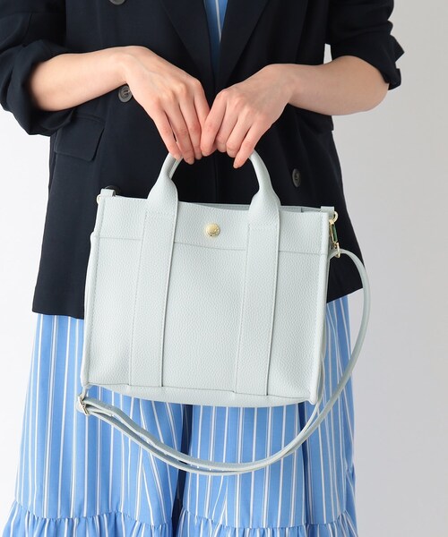 OPAQUE.CLIP（オペークドットクリップ）の「◆スクエアトートバッグ【2WAY】（トートバッグ・レディース・ブラック/ライトブルー/グレー/オフホワイト/イエロー・00）」の22枚目の写真