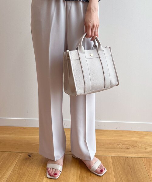 OPAQUE.CLIP（オペークドットクリップ）の「◆スクエアトートバッグ【2WAY】（トートバッグ・レディース・ブラック/ライトブルー/グレー/オフホワイト/イエロー・00）」の4枚目の写真