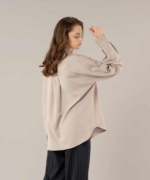 SELLE GLANT(セレグランテ)の「BOWTIE COLOR SHIRT/ボウタイカラーシャツ(シャツ/ブラウス・メンズ・アイボリー/ダークブラウン/ネイビー・MEDIUM/LARGE)」の13枚目の写真