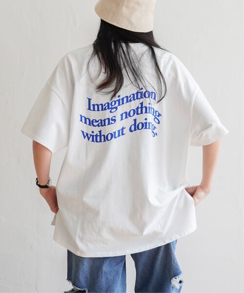 VENCEEXCHANGE（ヴァンスエクスチェンジ）の「ニュアンスプリントビッグTシャツ（Tシャツ/カットソー・レディース・グレー/パープル/ブラック/オフホワイト/ブルー・M）」の13枚目の写真