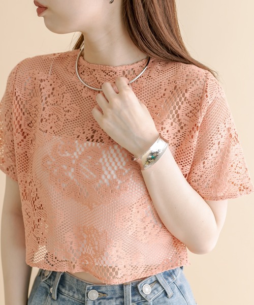 mline（エムライン）の「[mline]WZIPレーストップス（カーディガン/ボレロ・レディース・ブラック/アイボリー/オレンジ・FREE）」の14枚目の写真