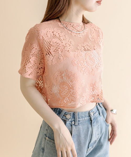 mline（エムライン）の「[mline]WZIPレーストップス（カーディガン/ボレロ・レディース・ブラック/アイボリー/オレンジ・FREE）」の11枚目の写真