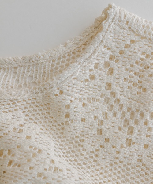 mline（エムライン）の「[mline]WZIPレーストップス（カーディガン/ボレロ・レディース・ブラック/アイボリー/オレンジ・FREE）」の4枚目の写真