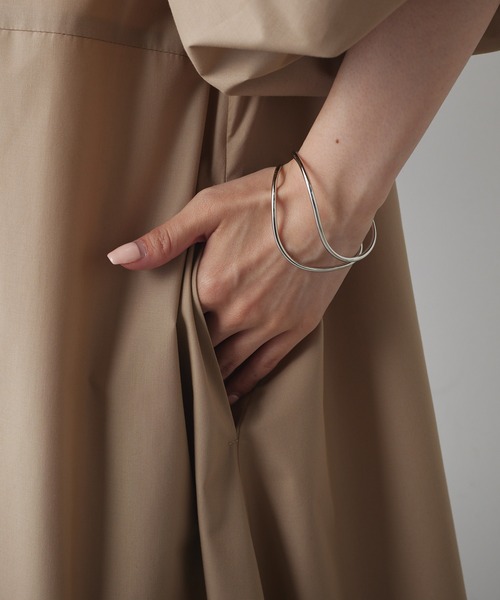 PUAL CE CIN（ピュアルセシン）の「【Du noir】バルーン袖2WAYワンピース（ワンピース・レディース・ベージュ/ブラック・FREE）」の8枚目の写真