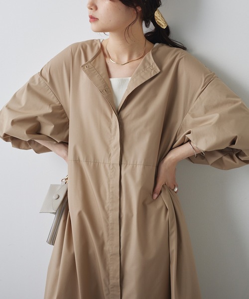 PUAL CE CIN（ピュアルセシン）の「【Du noir】バルーン袖2WAYワンピース（ワンピース・レディース・ベージュ/ブラック・FREE）」の13枚目の写真