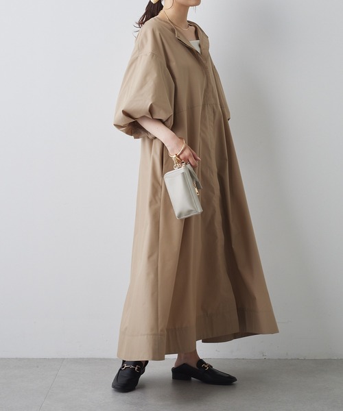 PUAL CE CIN（ピュアルセシン）の「【Du noir】バルーン袖2WAYワンピース（ワンピース・レディース・ベージュ/ブラック・FREE）」の16枚目の写真