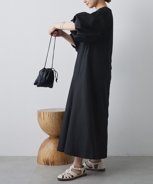 PUAL CE CIN（ピュアルセシン）の「【Du noir】バルーン袖2WAYワンピース（ワンピース・レディース・ベージュ/ブラック・FREE）」の21枚目の写真