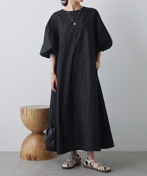 PUAL CE CIN（ピュアルセシン）の「【Du noir】バルーン袖2WAYワンピース（ワンピース・レディース・ベージュ/ブラック・FREE）」の19枚目の写真