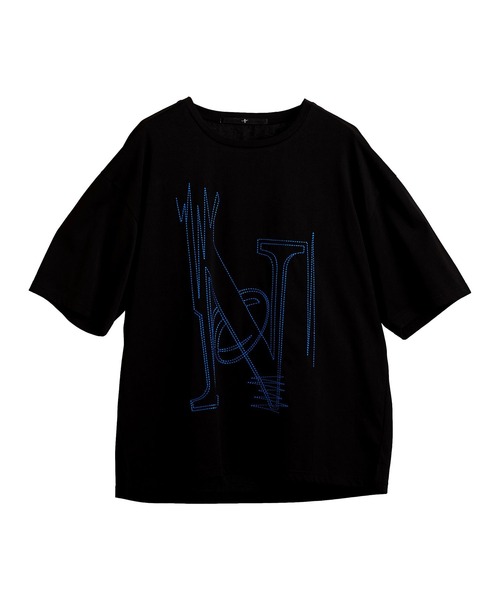 NO ID.（ノーアイディ）の「【NO ID.】No Stitch Big T-Shirt / NO ステッチ ビッグ Tシャツ（Tシャツ/カットソー・メンズ・ブラック/ネイビー/ホワイト・ONE SIZE）」の6枚目の写真