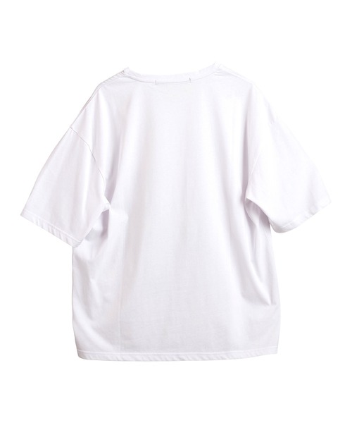 NO ID.（ノーアイディ）の「【NO ID.】No Stitch Big T-Shirt / NO ステッチ ビッグ Tシャツ（Tシャツ/カットソー・メンズ・ブラック/ネイビー/ホワイト・ONE SIZE）」の7枚目の写真