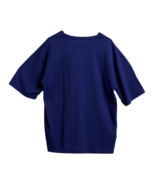 NO ID.（ノーアイディ）の「【NO ID.】No Stitch Big T-Shirt / NO ステッチ ビッグ Tシャツ（Tシャツ/カットソー・メンズ・ブラック/ネイビー/ホワイト・ONE SIZE）」の8枚目の写真