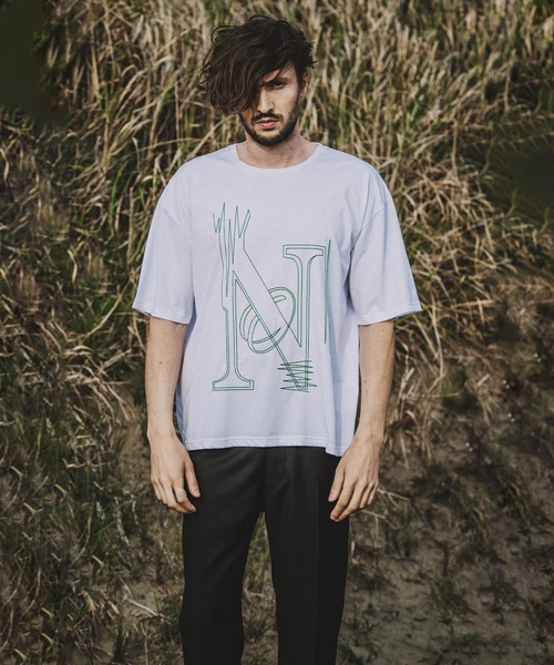 NO ID.（ノーアイディ）の「【NO ID.】No Stitch Big T-Shirt / NO ステッチ ビッグ Tシャツ（Tシャツ/カットソー・メンズ・ブラック/ネイビー/ホワイト・ONE SIZE）」の14枚目の写真