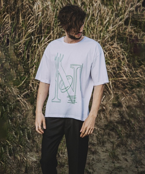 NO ID.（ノーアイディ）の「【NO ID.】No Stitch Big T-Shirt / NO ステッチ ビッグ Tシャツ（Tシャツ/カットソー・メンズ・ブラック/ネイビー/ホワイト・ONE SIZE）」の15枚目の写真