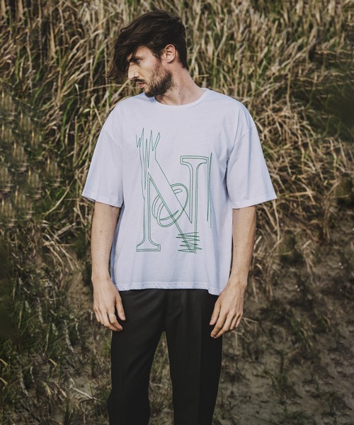 NO ID.（ノーアイディ）の「【NO ID.】No Stitch Big T-Shirt / NO ステッチ ビッグ Tシャツ（Tシャツ/カットソー・メンズ・ブラック/ネイビー/ホワイト・ONE SIZE）」の16枚目の写真