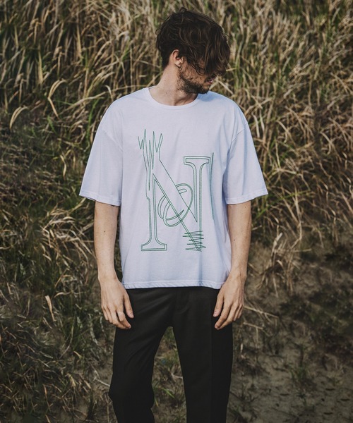 NO ID.（ノーアイディ）の「【NO ID.】No Stitch Big T-Shirt / NO ステッチ ビッグ Tシャツ（Tシャツ/カットソー・メンズ・ブラック/ネイビー/ホワイト・ONE SIZE）」の17枚目の写真