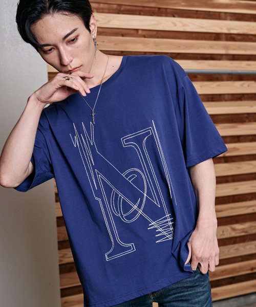NO ID.（ノーアイディ）の「【NO ID.】No Stitch Big T-Shirt / NO ステッチ ビッグ Tシャツ（Tシャツ/カットソー・メンズ・ブラック/ネイビー/ホワイト・ONE SIZE）」の18枚目の写真