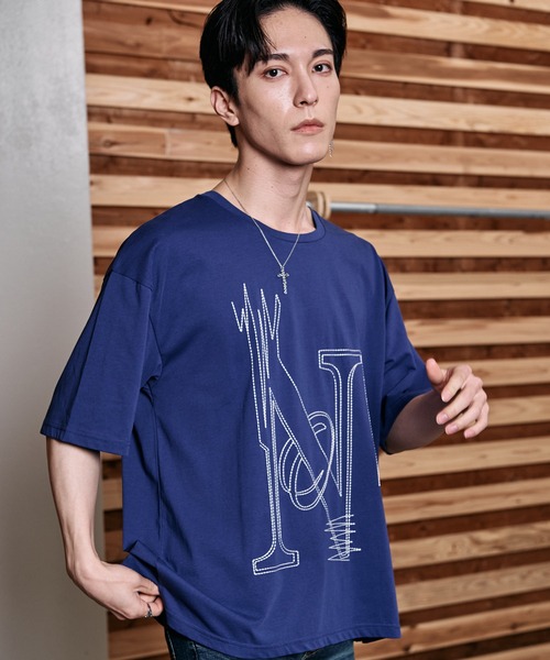 NO ID.（ノーアイディ）の「【NO ID.】No Stitch Big T-Shirt / NO ステッチ ビッグ Tシャツ（Tシャツ/カットソー・メンズ・ブラック/ネイビー/ホワイト・ONE SIZE）」の19枚目の写真