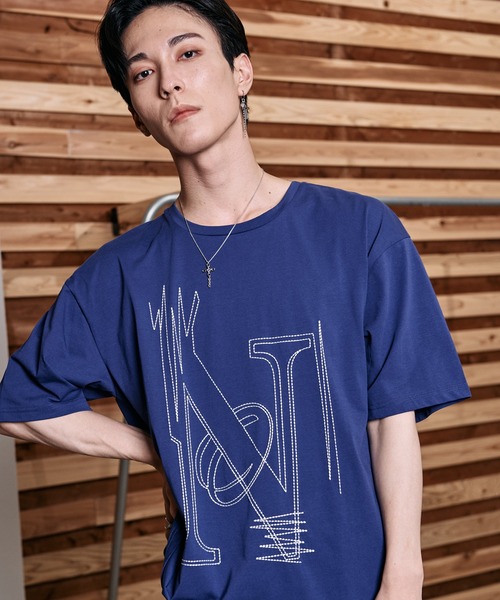 NO ID.（ノーアイディ）の「【NO ID.】No Stitch Big T-Shirt / NO ステッチ ビッグ Tシャツ（Tシャツ/カットソー・メンズ・ブラック/ネイビー/ホワイト・ONE SIZE）」の21枚目の写真