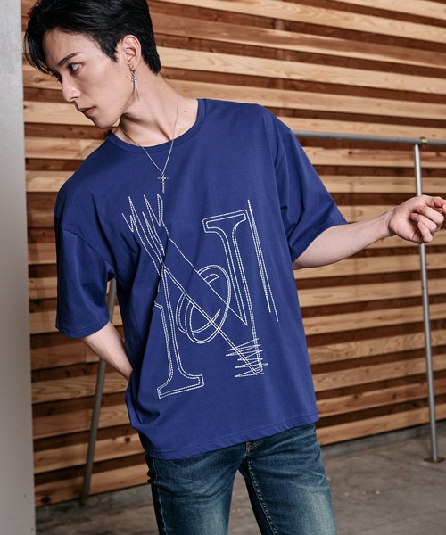 NO ID.（ノーアイディ）の「【NO ID.】No Stitch Big T-Shirt / NO ステッチ ビッグ Tシャツ（Tシャツ/カットソー・メンズ・ブラック/ネイビー/ホワイト・ONE SIZE）」の22枚目の写真