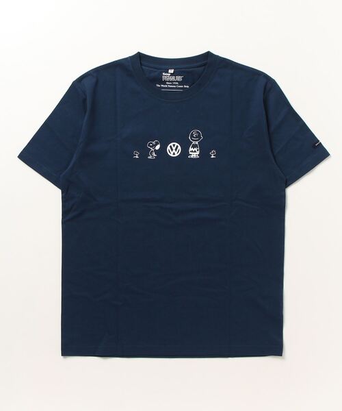 PEANUTS（ピーナッツ）の「PEANUTS ｽﾇｰﾋﾟｰ/ﾌｫﾙｸｽﾜｰｹﾞﾝ ﾀﾞﾌﾞﾙﾈｰﾑｺﾗﾎﾞ 親子お揃いで着れる半袖Tシャツ（Tシャツ/カットソー・レディース・ホワイト系/ホワイト系1/ホワイト系2/ネイビー系/ブルー系/ピンク系/ホワイト/ブルー/ピンク/ネイビー・M/L/LL）」の11枚目の写真