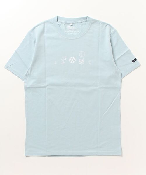 PEANUTS（ピーナッツ）の「PEANUTS ｽﾇｰﾋﾟｰ/ﾌｫﾙｸｽﾜｰｹﾞﾝ ﾀﾞﾌﾞﾙﾈｰﾑｺﾗﾎﾞ 親子お揃いで着れる半袖Tシャツ（Tシャツ/カットソー・レディース・ホワイト系/ホワイト系1/ホワイト系2/ネイビー系/ブルー系/ピンク系/ホワイト/ブルー/ピンク/ネイビー・M/L/LL）」の12枚目の写真