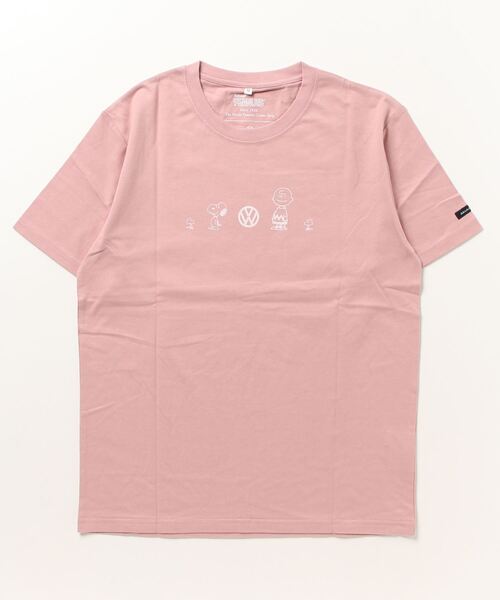 PEANUTS（ピーナッツ）の「PEANUTS ｽﾇｰﾋﾟｰ/ﾌｫﾙｸｽﾜｰｹﾞﾝ ﾀﾞﾌﾞﾙﾈｰﾑｺﾗﾎﾞ 親子お揃いで着れる半袖Tシャツ（Tシャツ/カットソー・レディース・ホワイト系/ホワイト系1/ホワイト系2/ネイビー系/ブルー系/ピンク系/ホワイト/ブルー/ピンク/ネイビー・M/L/LL）」の14枚目の写真