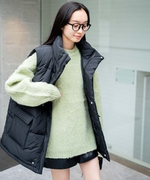 WEGO | WEGO/【23年秋冬新作】パテッドベスト(ダウンベスト)