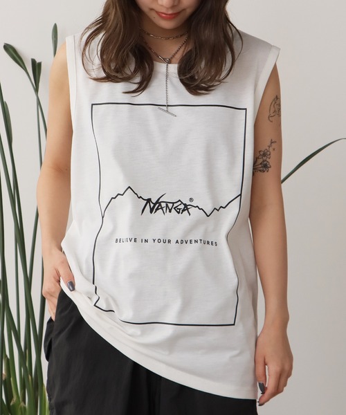 NANGA（ナンガ）の「NANGA/ナンガ DRY MIX FRAME LOGO T/T タンク