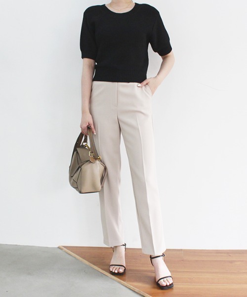 MODE ROBE（モードローブ）の「バックオープンデザインニット（Tシャツ/カットソー・レディース・ホワイト/ブラック/ベージュ・FREE）」の8枚目の写真