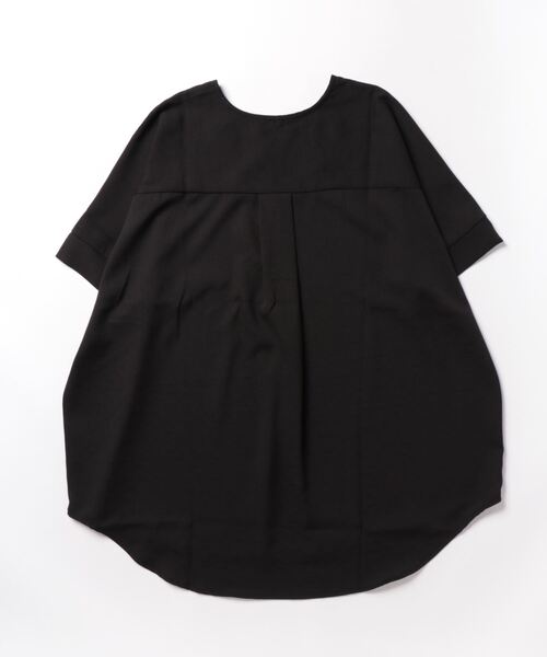 and it_（アンドイット）の「スキッパーヘンリー半袖トップス（シャツ/ブラウス・レディース・レッド/ブラック/ブルー/ホワイト/グリーン/ライラック・M-L）」の9枚目の写真